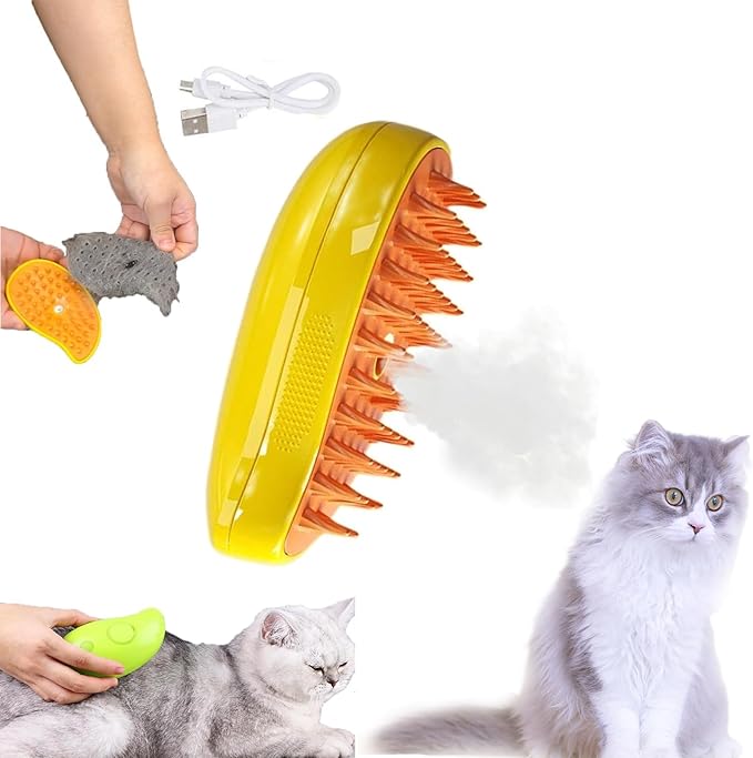 Cat brush Yellow